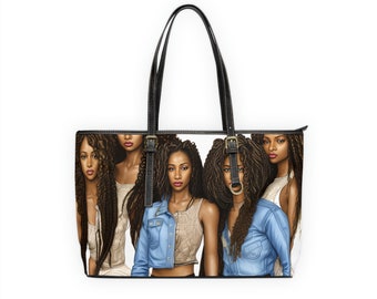 Beautiful Ladies Leather Shoulder Bag/African American Ladies Purse/Purses for her/Gifts for her