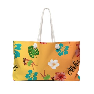 Hawaii Weekender Bag/Travel Tote/ Hawaiian Theme/ Gifts for her