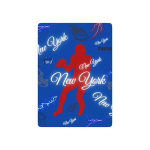 Cartes à jouer football poker, jeu de cartes de l'équipe de New York pour une soirée de jeux, cadeau pour fan de sport, cartes à jouer uniques, souvenirs sportifs, décoration de salle de jeux
