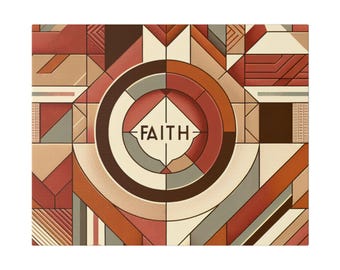 Geometric Art Canvas Print, Modern Wall Decor for Living Room, Abstract Artwork, Home Aesthetic Decor, Unique Gift Idea