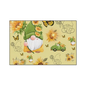 Gnomes Spring Heavy Duty Floor Mat/ Gnomes Theme