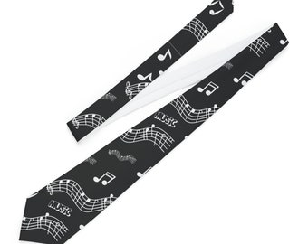 Music Necktie Music Note Style Necktie Men Ties Music Teacher Ties Band Instructor Ties and Gifts