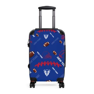 New York Football Team-koffer Leuke koffers/gepersonaliseerde koffer New York Football-themakoffer Koffers voor heren/koffers voor jongens