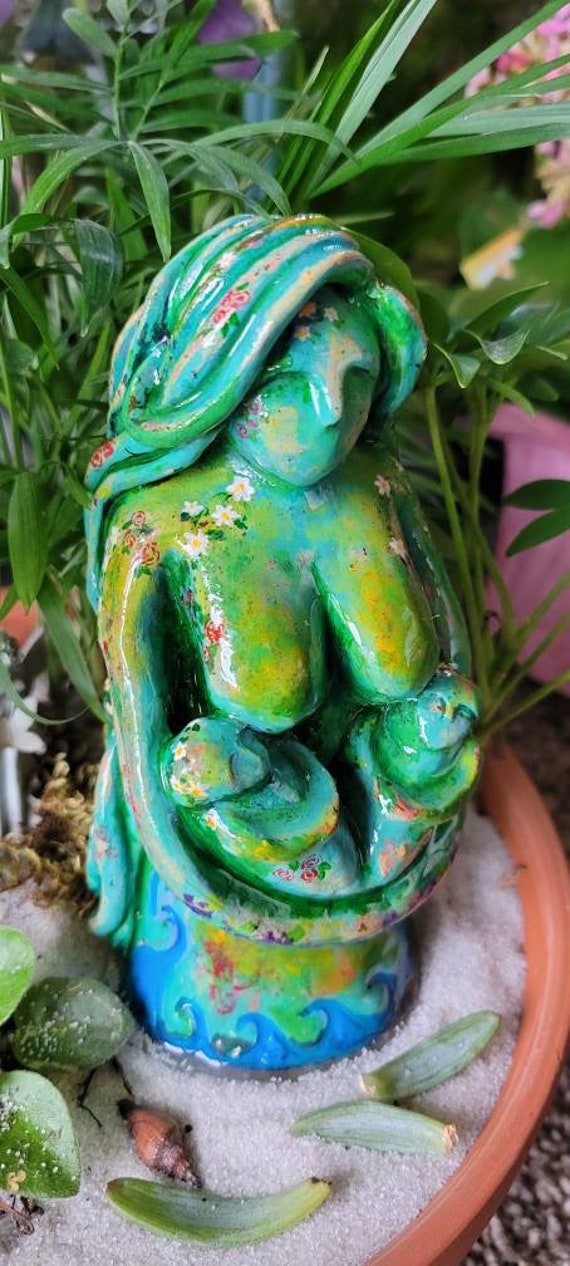 Custom goddess statue figurines pregnancy motherhood | Etsy