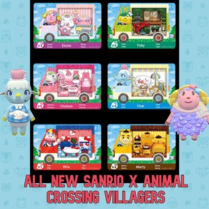 Animal Crossing Sanrio Amiibo Cards Nfc Amiibo Cards Etsy