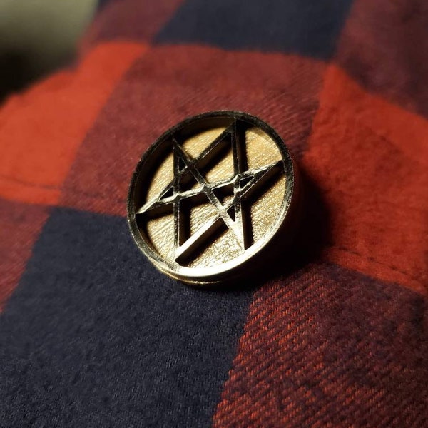 Supernatural Men of Letters wood pin