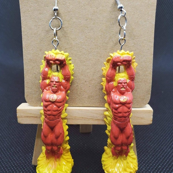 Human Torch Earring Set