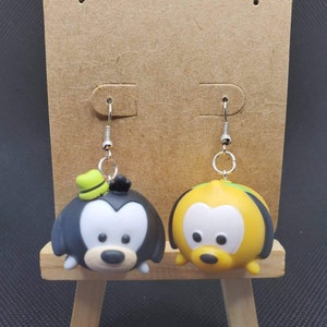 Pluto and Goofy Medium Tsum Tsum Earring Set