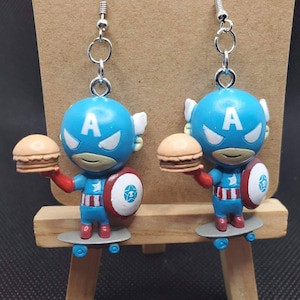 Captain America Earring Set