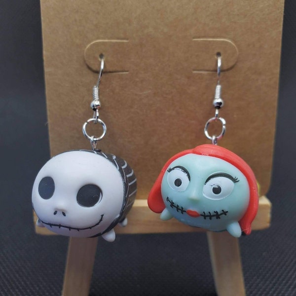 Jack Skellington and Sally Medium Tsum Tsum Earring Set