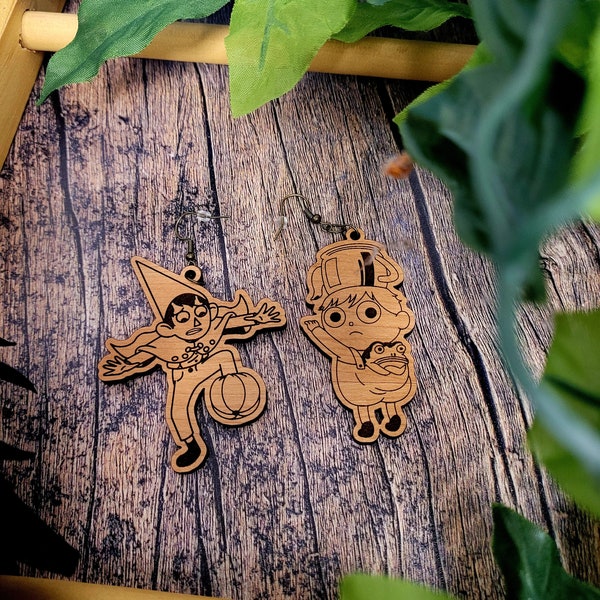 Wirt and/or Greg Large Wood Earrings