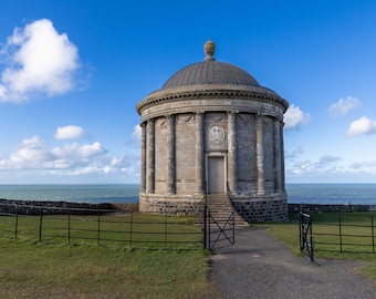 Mussenden Temple Print | Coastal Cliff Photography, County Londonderry Seascape Wall Art