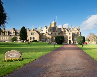 Brownlow House Landscape Print, Northern Ireland Architecture Wall Art