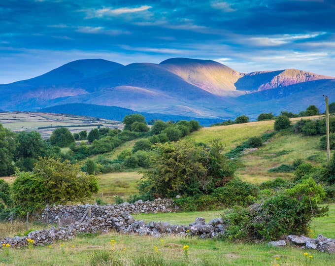 Mourne Mountains County Down Print | Northern Ireland Landscape Photography | Irish Wall Art Poster