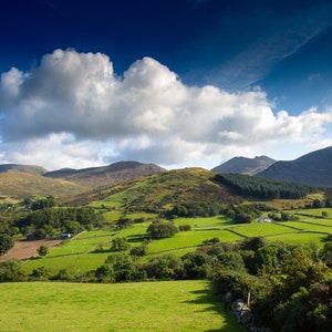 The Mourne Mountains Poster | County Down Wall Decor | Ireland Landscape Art | Travel Gift | Home Decoration | County Down Ireland Wall Art