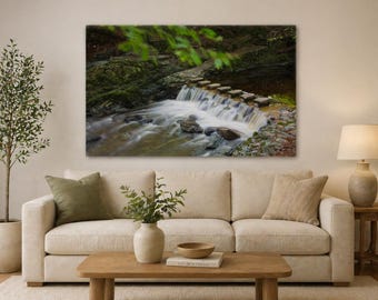 Tollymore Forest Stepping Stones Print | Shimna River Woodland Photography (Print & Canvas)