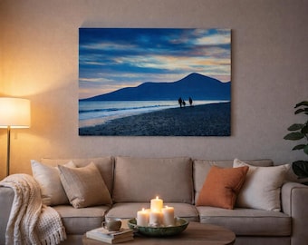Mourne Mountains Sunset Print | Murlough Beach Coastal Landscape Photography, County Down Wall Art