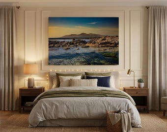 Mourne Mountains Print, County Down Coastal Landscape, Irish Photography Wall Art