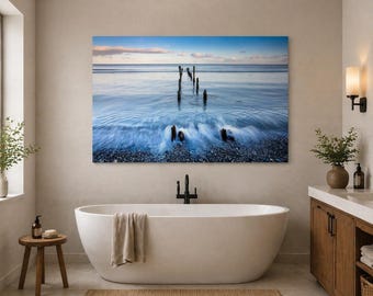 Newcastle Beach Old Jetty Print | Northern Ireland Coastal Photography Wall Art