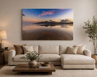 Mourne Mountains Murlough Beach Print | County Down Seascape Wall Art, Irish Landscape Photography