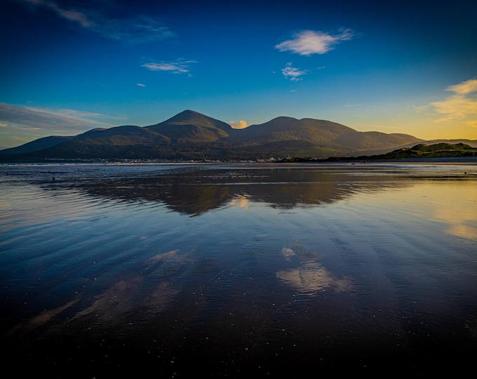 Mourne Mountains Murlough Beach Print, Irish Landscape Photography, County Down Wall Art