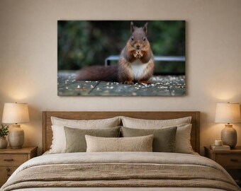 Red Squirrel Wildlife Print | Silent Valley Nature Photography | Northern Ireland Woodland Art