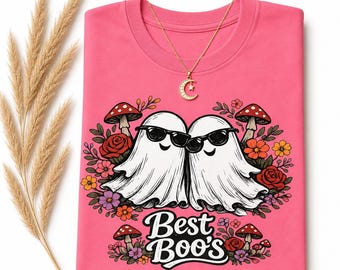 Boo's Ghost Friends T-Shirt – Garment-Dyed Comfort Colors Tee