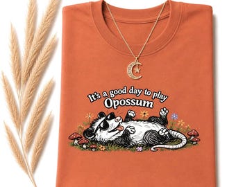 Opossum Playing Opossum Unisex garment-dyed heavyweight t-shirt