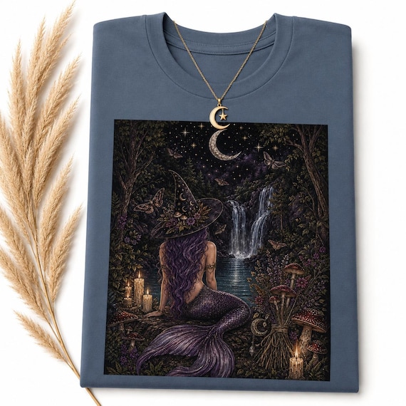 Siren Mermaid Enchanted Forest Lagoon Comfort Colors Unisex garment-dyed heavyweight t-shirt