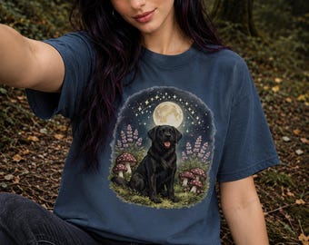 Black Lab Mushrooms Midnight Comfort Colors Unisex garment-dyed heavyweight t-shirt