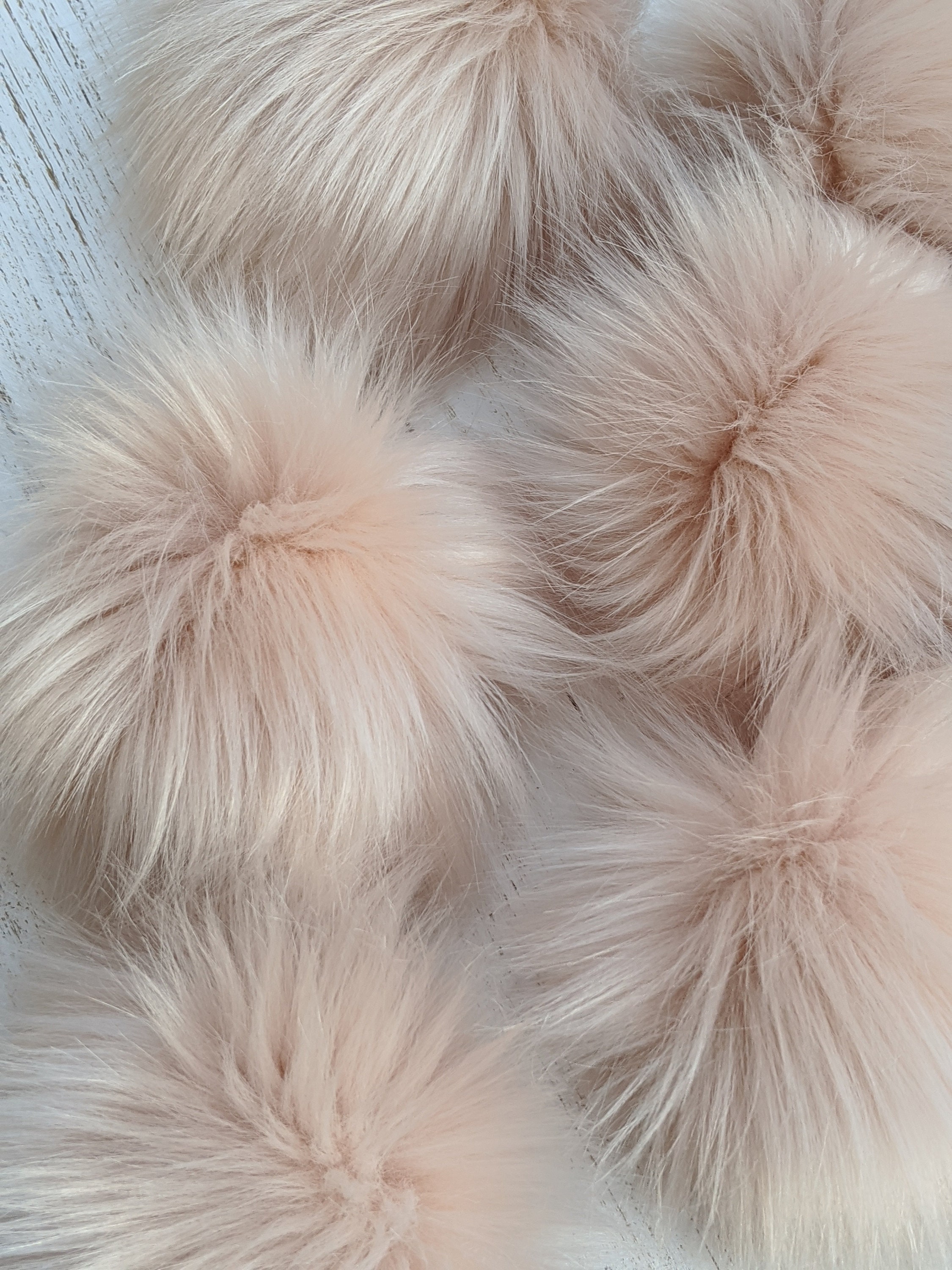  DIY 12pcs Faux Fox Fur Fluffy Pompom Ball for Hats Shoes  Scarves Bag Charms Rainbow : Home & Kitchen