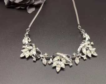 Vintage Coro diamonated necklace cira 1950