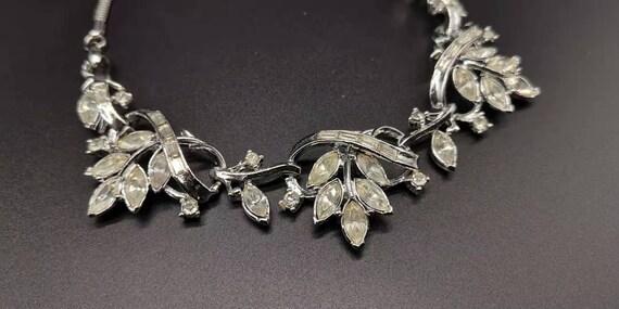 Vintage Coro diamonated necklace cira 1950 - image 2