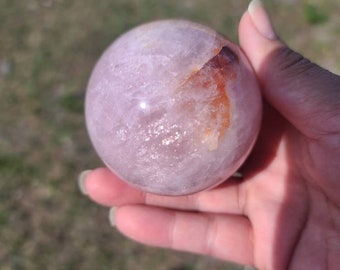 ローズクォーツ原石ボール/ボール Rose Quartz SPHERE - Etsy 日本