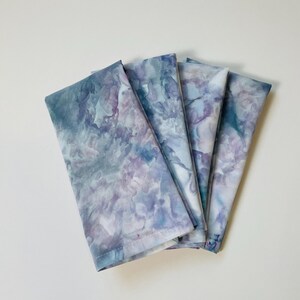 Hand-Dyed Tie Dye Cloth Napkins: Eco-Friendly Cotton Table Linens (Set of 4)