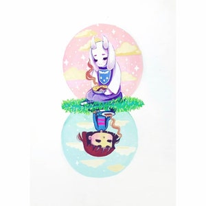 Frisk And Flowey Undertale Illustration Watercolor Original Etsy Frisk And Flowey Undertale Illustration Watercolor Original Etsy