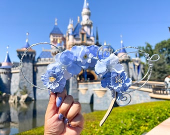 Cinderella Inspired Ears | Princess Ears | Mouse Ears | Wire Flower Ears