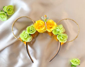 Tinkerbell-geïnspireerde oren | Pixie Hollow | Muizenoren | Oren van draadbloemen