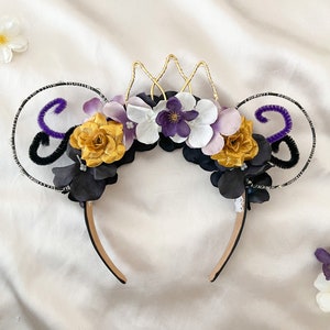 Ursula Inspired Ears | the Little Mermaid | Mouse Ears | Wire Flower Ears