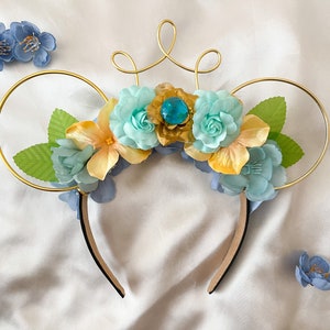 Princess Jasmine Inspired Ears | Aladdin | Mouse Ears | Wire Flower Ears