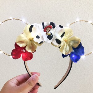 Jessie Inspired Ears | Toy Story | Mouse Ears | Wire Flowers Ears