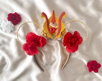 Queen Padme Amidala Inspired Ears | Star Wars | Mouse Ears | Flower Wire Ears