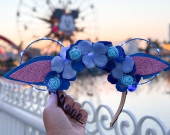 Stitch Inspired Ears | Lilo & Stitch | Mouse Ears | Wire Flower Ears