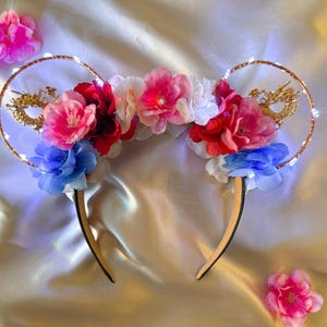 Mulan Inspired Ears | Princess | Mouse Ears | Wire Flower Ears