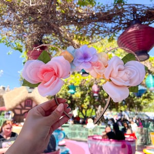 Pastel Floral Ears | Mouse Ears | Wire Flower Ears