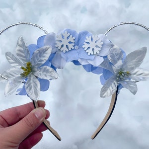 Frozen Inspired Ears | Elsa Ears | Mouse Ears | Wire Flower Ears