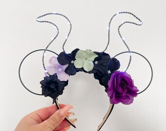 Maleficent Ears | Mouse Ears | Wire Flower Ears