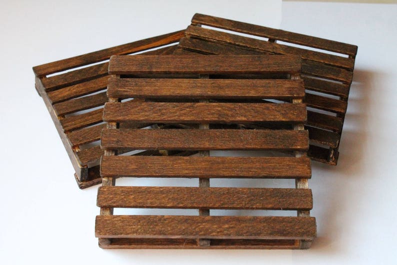 Wooden Pallet Coaster Wooden Coaster Pallet Coaster | Etsy