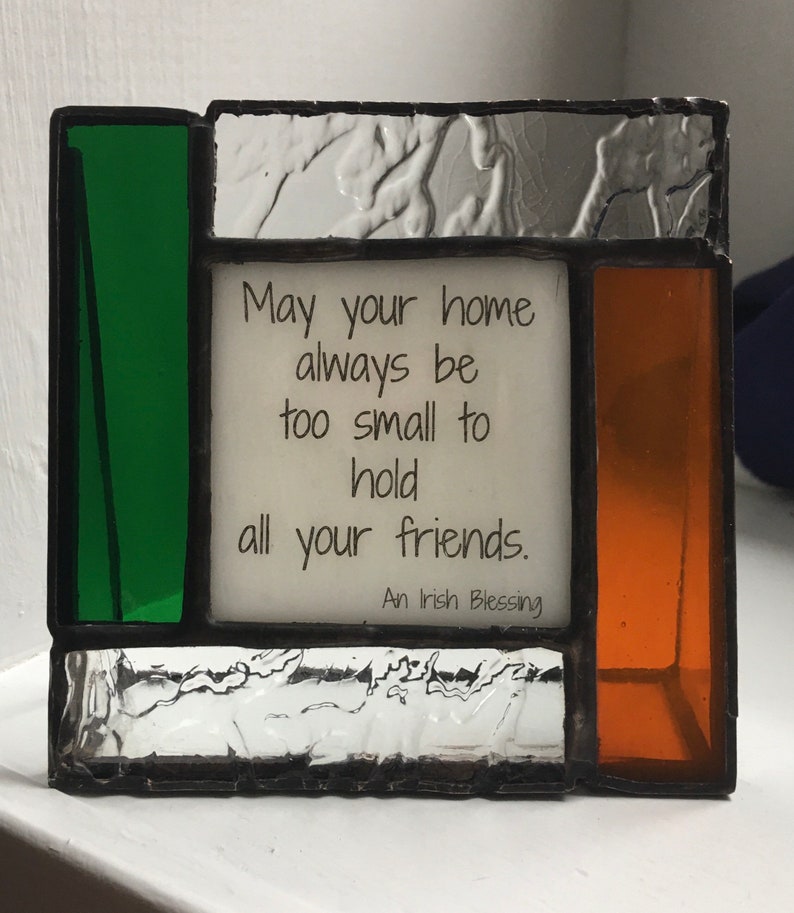 Irish Blessing for the Home a Gift in Stained Glass May Etsy