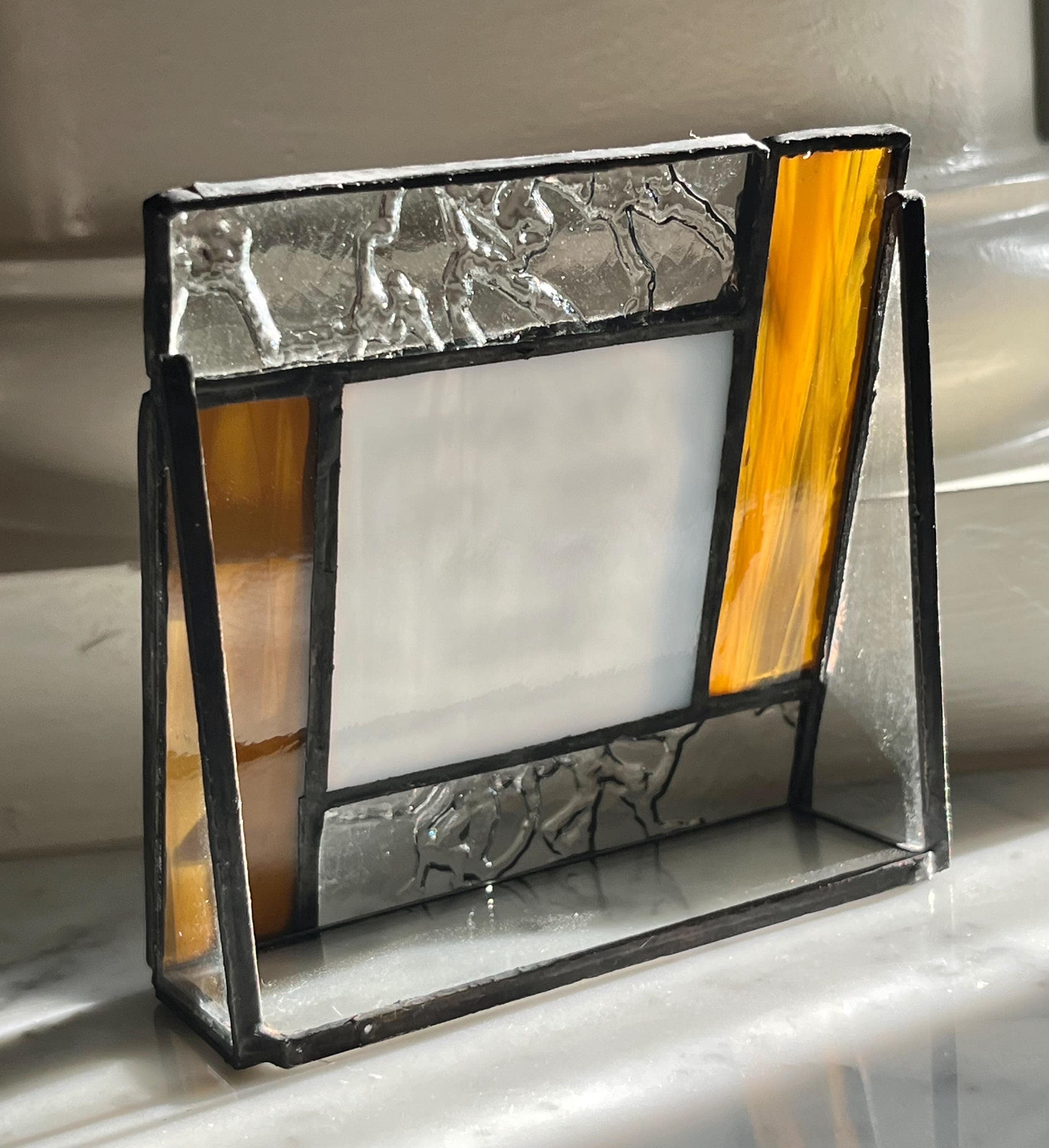 Stained glass religious gift - In the morning when I rise, a Christian song